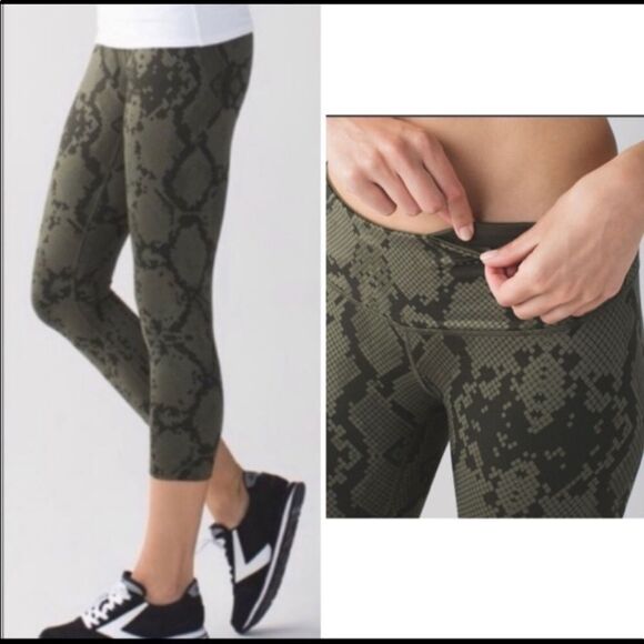 Lululemon Ziggy Wunder Under Cropped Leggings - Picture 1 of 10